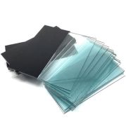 Welding Glass Clear and Black – Replacement Filter and Cover Lenses for Welding Helmets and Hand Shields, Protects Eyes from UV, IR and Spatter